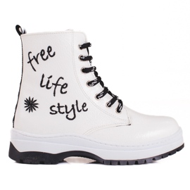 W. Potocki White boots for girls from Potocki 1