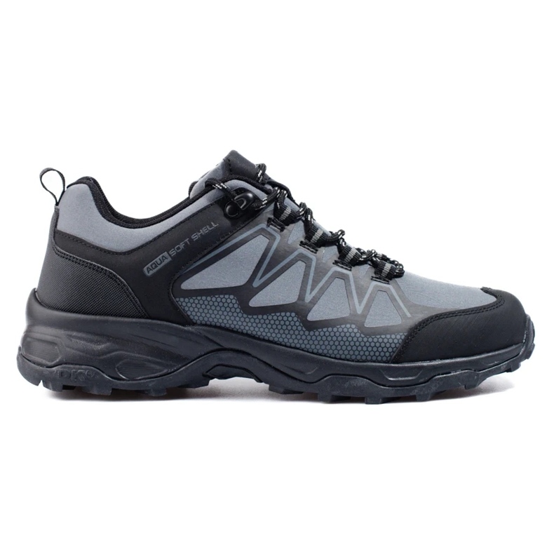 DK gray men's trekking shoes black 2