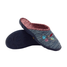Befado women's shoes slippers 235d151 slippers brown blue 3 Befado women's shoes slippers 235d151 slippers brown blue 3