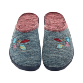Befado women's shoes slippers 235d151 slippers brown blue 4 Befado women's shoes slippers 235d151 slippers brown blue 4