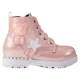 Girls' pink ankle boots 1