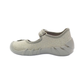 Befado children's shoes ballerinas slippers 109p163 brown grey yellow 2 Befado children's shoes ballerinas slippers 109p163 brown grey yellow 2