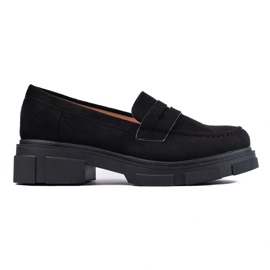 Black suede women's shoes 2