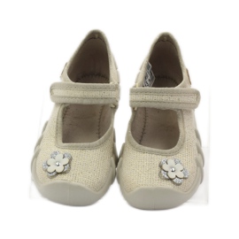 Befado children's shoes ballerinas slippers 109p163 brown grey yellow 4 Befado children's shoes ballerinas slippers 109p163 brown grey yellow 4