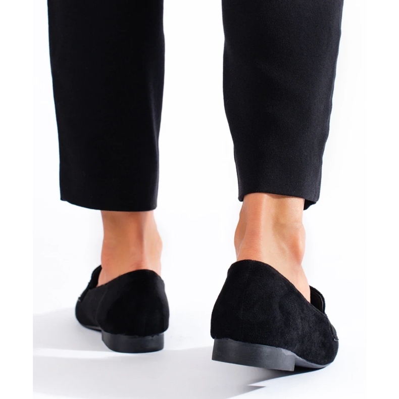 Black women's moccasins with decoration 1