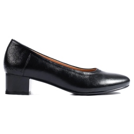 W. Potocki Women's low-heeled pumps Potocki black 2 W. Potocki Women's low-heeled pumps Potocki black 2