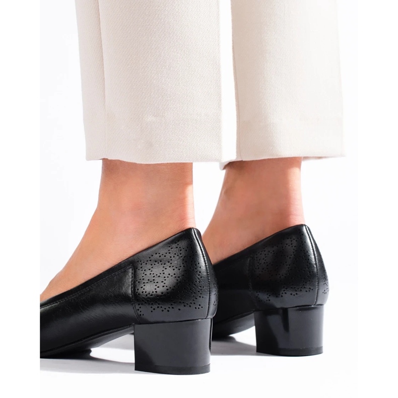 W. Potocki Women's low-heeled pumps Potocki black 1 W. Potocki Women's low-heeled pumps Potocki black 1