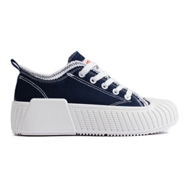 Seastar Shelovet women's low-top navy blue sneakers 1