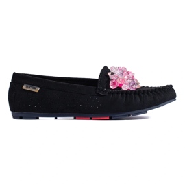 Black suede women's Shelovet loafers 2 Black suede women's Shelovet loafers 2