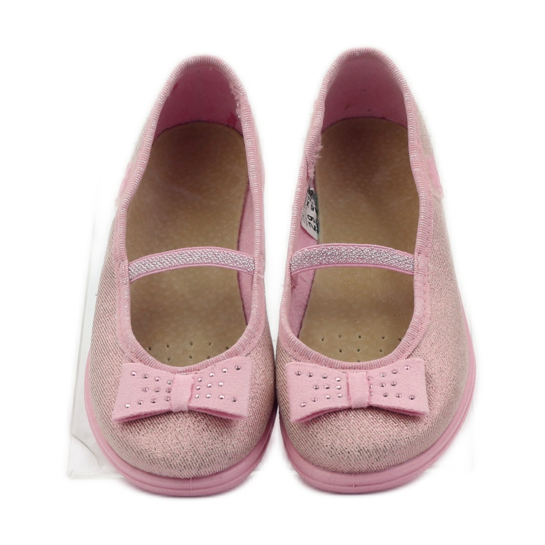 Pink bow slippers Befado 346x033 4 Pink bow slippers Befado 346x033 4