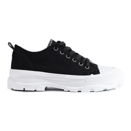 Classic Shelovet platform sneakers black 2