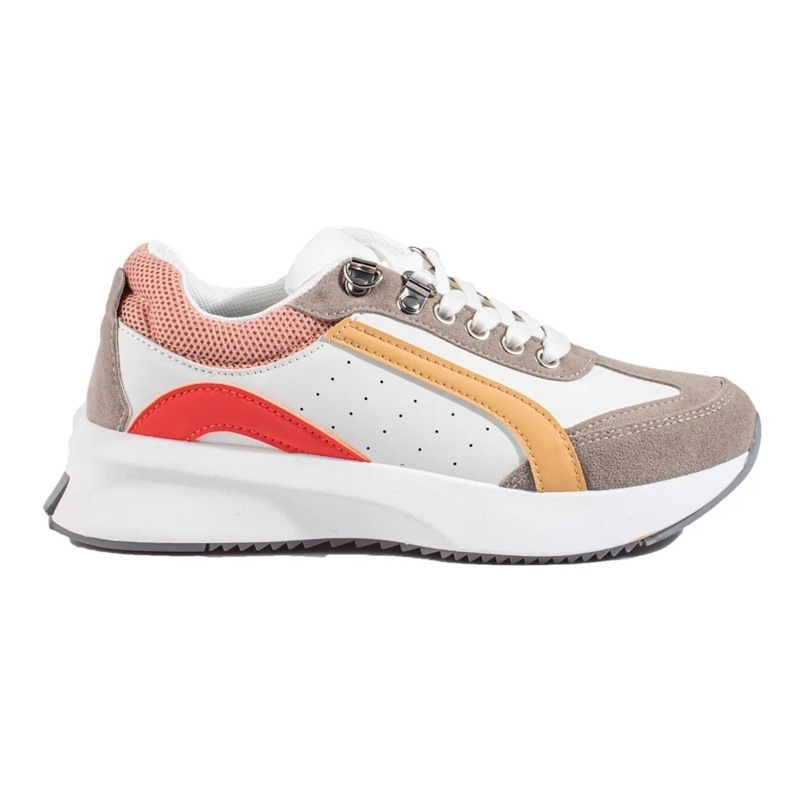 Women's Shelovet multicolored sneakers white 1