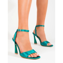 W. Potocki Women's high heel sandals Potocki green 1