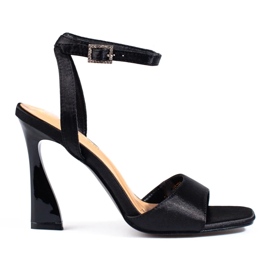 W. Potocki Women's high-heeled sandals Potocki black 2