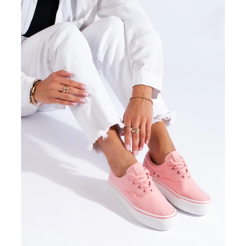 Women's pink sneakers Big Star LL274147P 2 Women's pink sneakers Big Star LL274147P 2