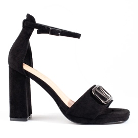 Vinceza women's black high heel sandals 1 Vinceza women's black high heel sandals 1