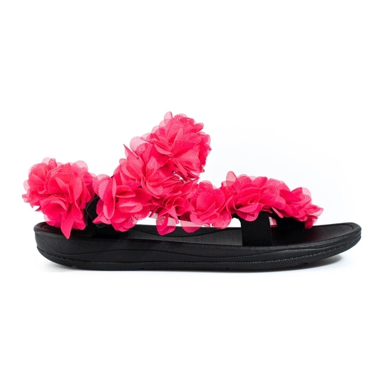 Women's fragrant Velcro sandals Shelovet fuchsia pink 1