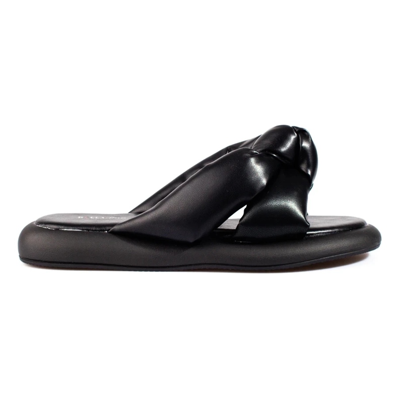 Women's black Shelovet slippers 1