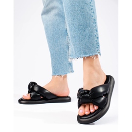 Women's black Shelovet slippers 2