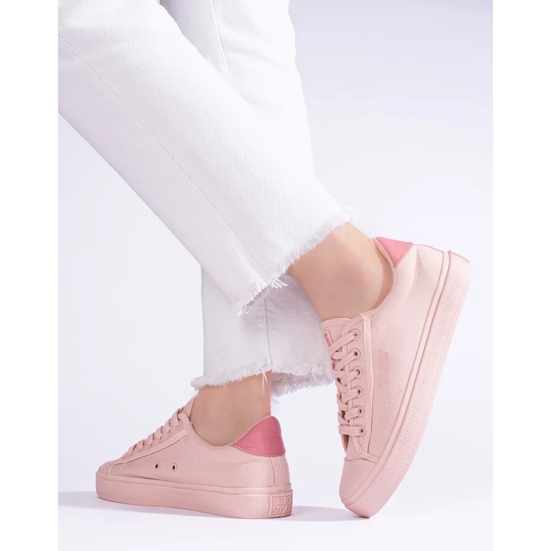 Women's pink sneakers Big Star LL274095 1