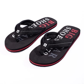 Big Star men's black slippers LL174614 1