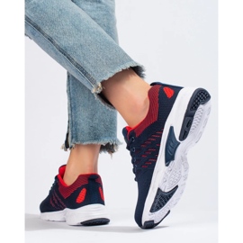 Women's navy blue DK sports shoes 1