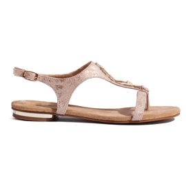 Shelovet pink flat sandals 1