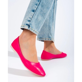 Women's pink ballerinas made of Shelovet eco-leather 1