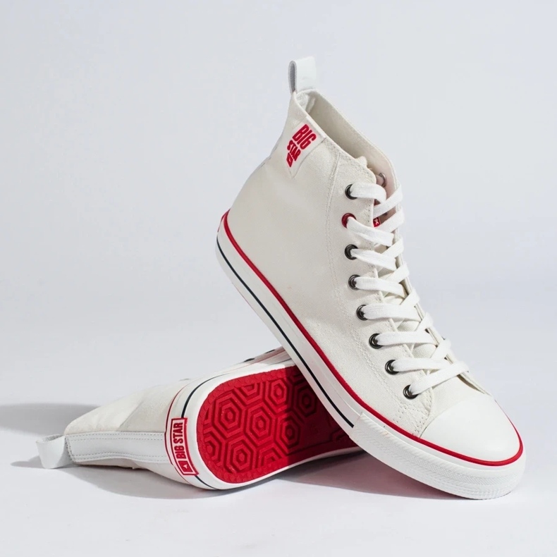 Big Star men's white high-top sneakers 2 Big Star men's white high-top sneakers 2