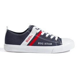 Navy men's sneakers Big Star LL174006 blue 1