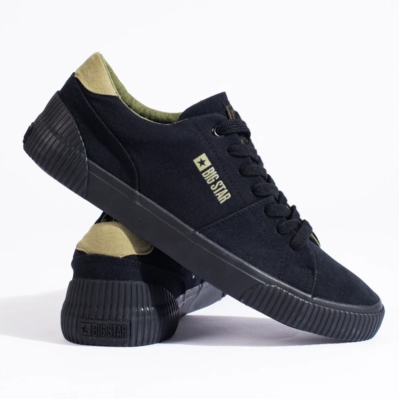 Big Star LL174009 men's black sneakers 1