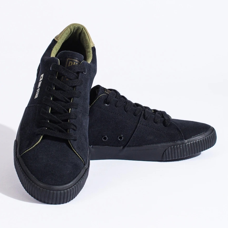 Big Star LL174009 men's black sneakers 2
