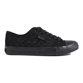Big Star LL274072 women's black sneakers 2