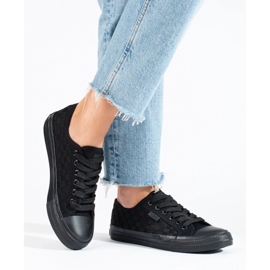 Big Star LL274072 women's black sneakers 1