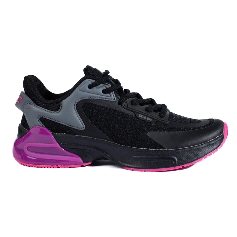 Women's black sports shoes Big Star LL274335 1