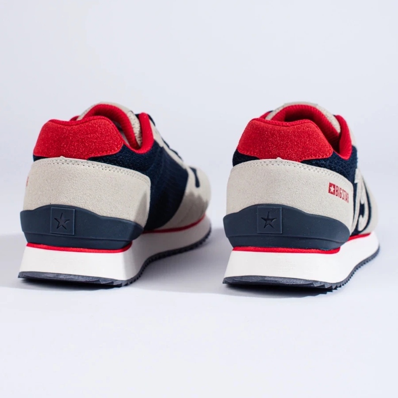 Men's sports shoes LL174256 Big Star navy blue and beige 1 Men's sports shoes LL174256 Big Star navy blue and beige 1