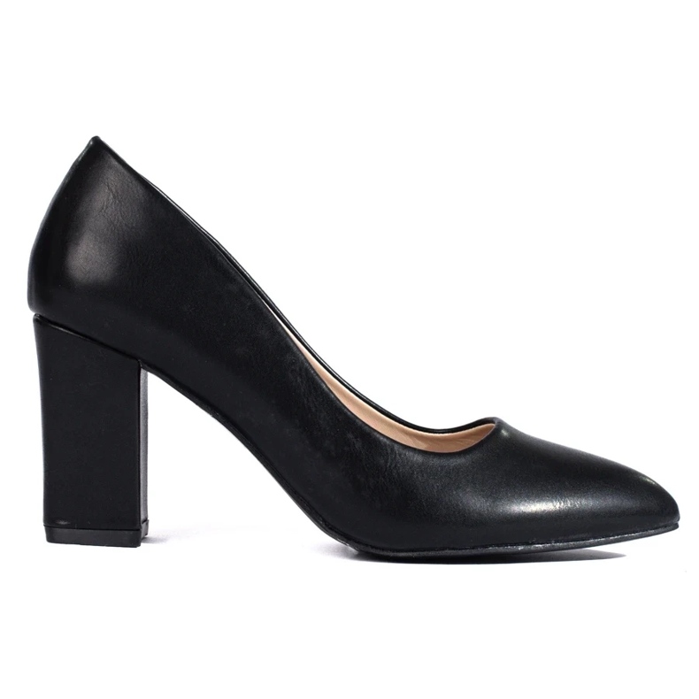 Elegant pumps on the post Shelovet black 2