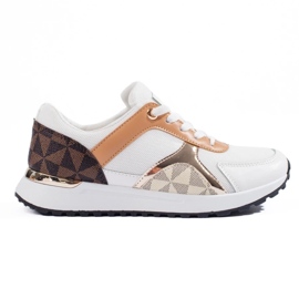Women's sports shoes Shelovet white multicolored 2
