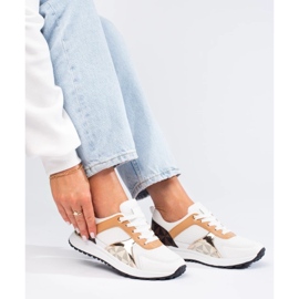 Women's sports shoes Shelovet white multicolored 1