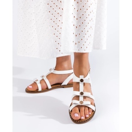 Shelovet women's white sandals 1 Shelovet women's white sandals 1