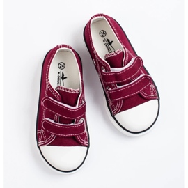 Vico burgundy velcro children's sneakers red 1