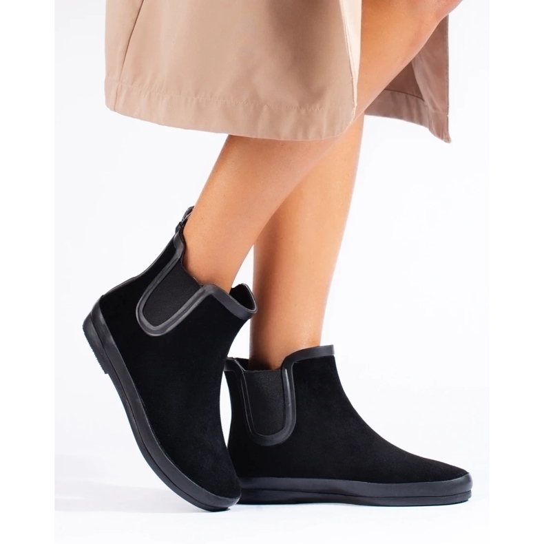 W. Potocki Suede black wellingtons insulated black Potocki 2