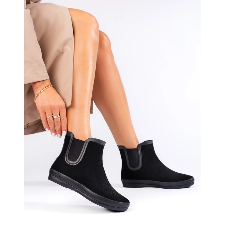 W. Potocki Suede black wellingtons insulated black Potocki 1