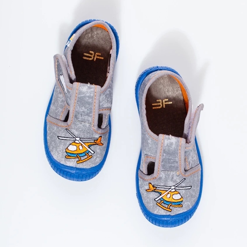 Gray helicopter slippers from Shelovet grey 1