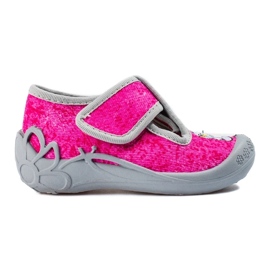 Velcro slippers pink unicorn Shelovet for girls 2
