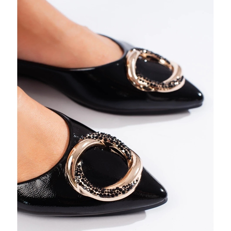 Shelovet women's patent leather ballet flats black 1 Shelovet women's patent leather ballet flats black 1
