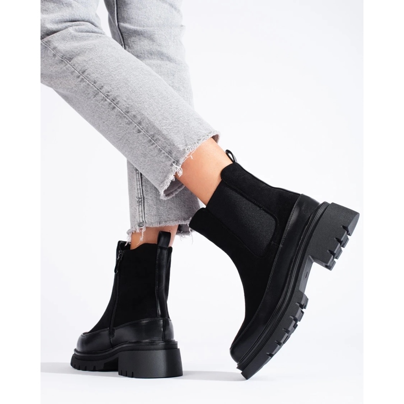 Black suede Chelsea boots by Vinceza 1 Black suede Chelsea boots by Vinceza 1