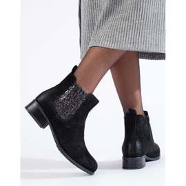 Women's black suede Shelovet Chelsea boots 2 Women's black suede Shelovet Chelsea boots 2