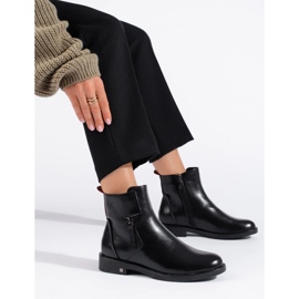 W. Potocki Black elegant women's ankle boots by Potocki 2