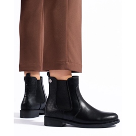 Shelovet black women's Chelsea boots 1